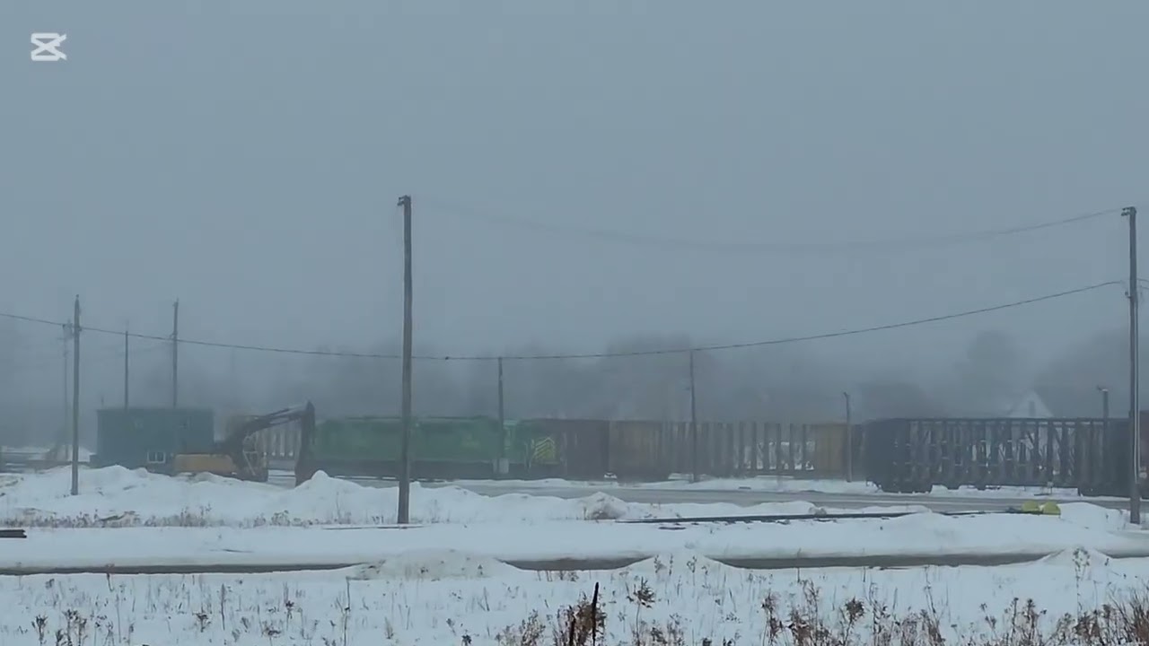 Raining day and the snow going down fast 