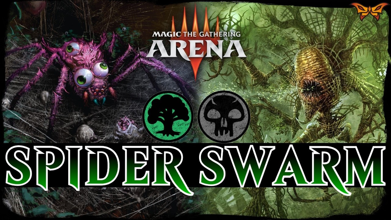 SPIDER INSECT SWARM! | MTG Arena - Golgari Spider Insect Token Swarm DUSKMOURN Standard Deck