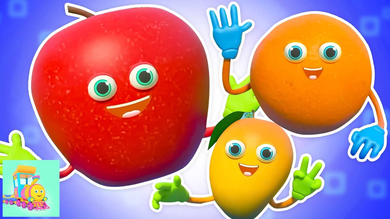 Canci&oacute;n Del Tren De Frutas + Poema Educativo Divertido Para Ni&ntilde;os Peque&ntilde;os - Huffy Puffy Train
