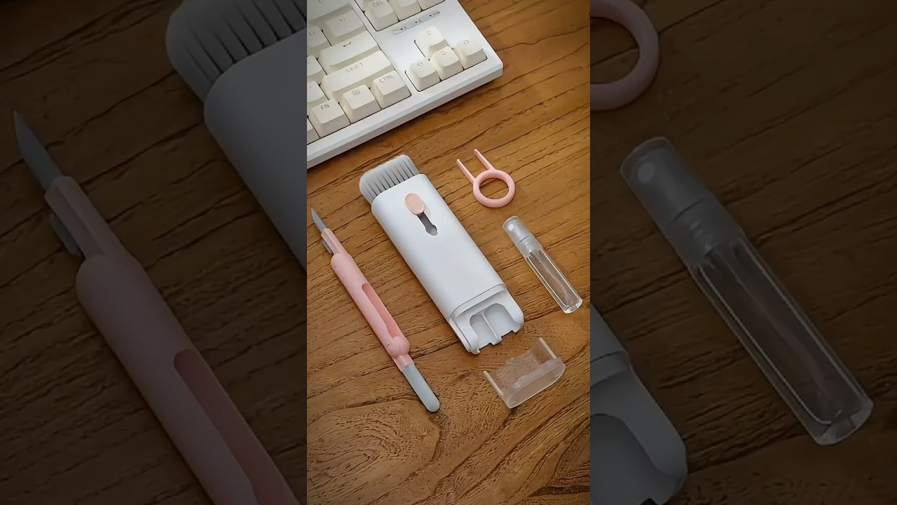 7 in 1  Cleaning Kit-Keyboard cleaner-Laptop Cleaner-Mobile Cleaner-AirPods Cleaner#shortsfeed #tech