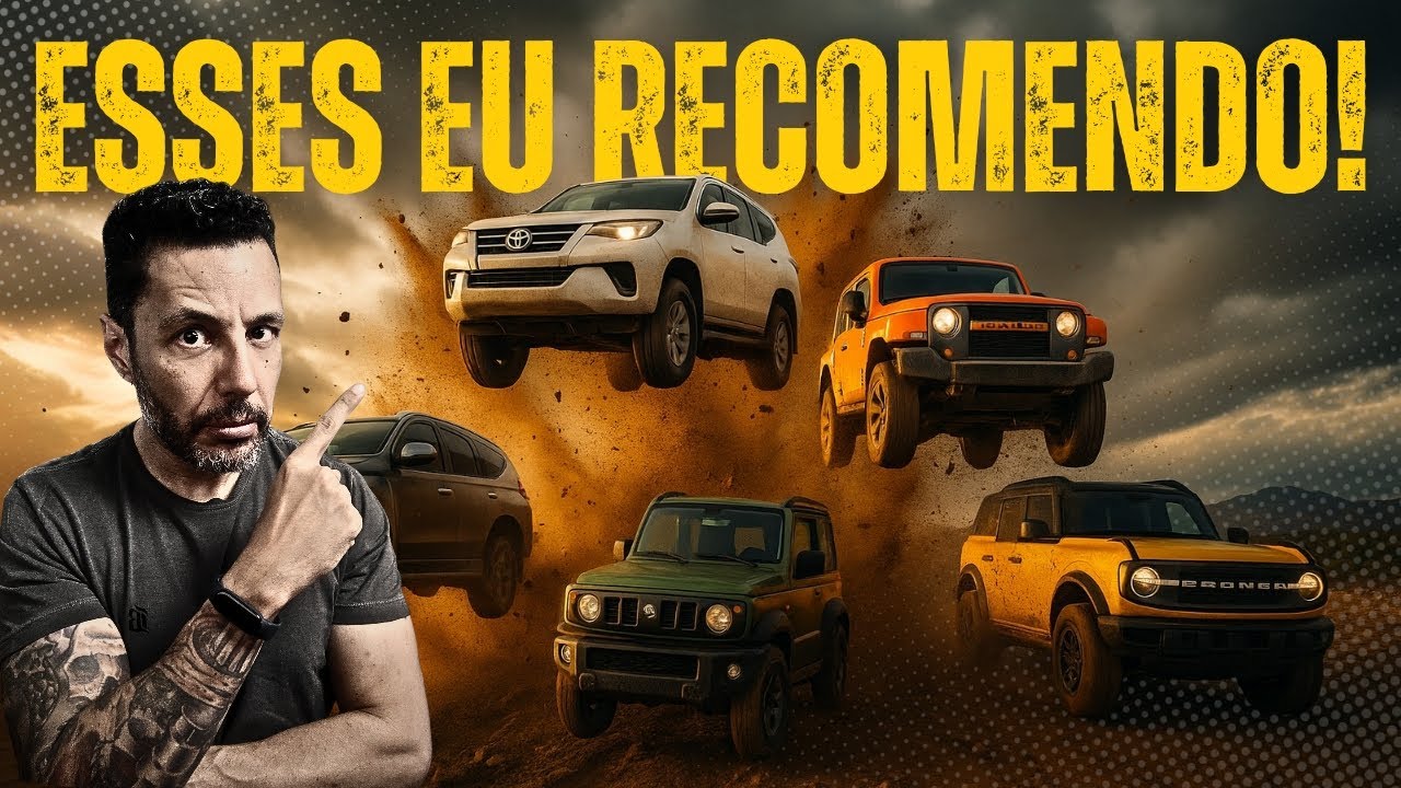 TOP 5 VEÍCULOS 4X4 EM 2025