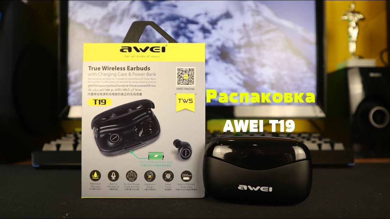 Распаковка и Первые впечатления - AWEI T19