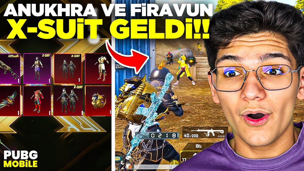 ANUKHRA X-SUİT VE FİRAVUN X-SUİT GELDİ! HEPSİNİ ALIP YARGI DAĞITTIM - PUBG MOBİLE