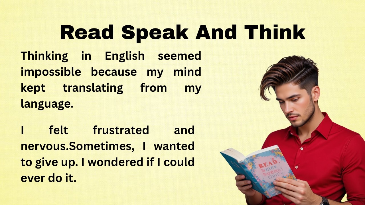 Read Speak And Think || Learn English || Improve Your English || Listen And Practice