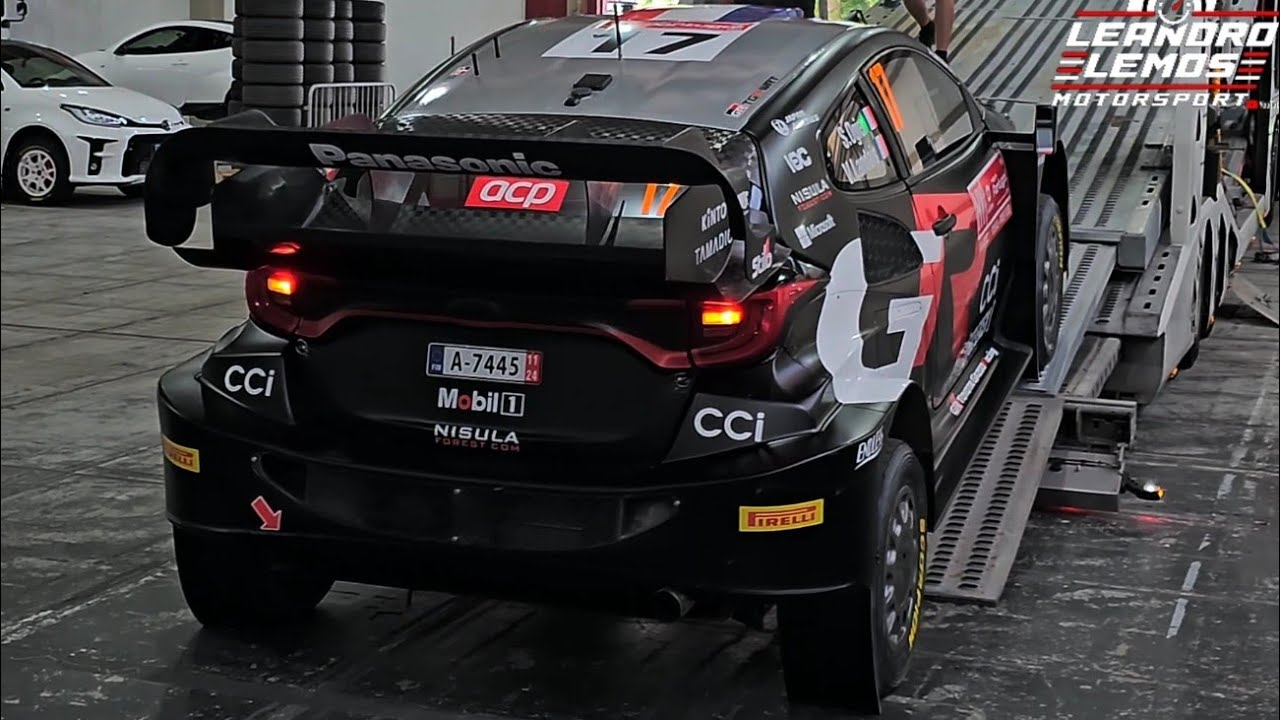 Toyota Yaris Rally1 HYBRID and Hyundai i20 HYBRID Rally1 cars: details and engine sounds.