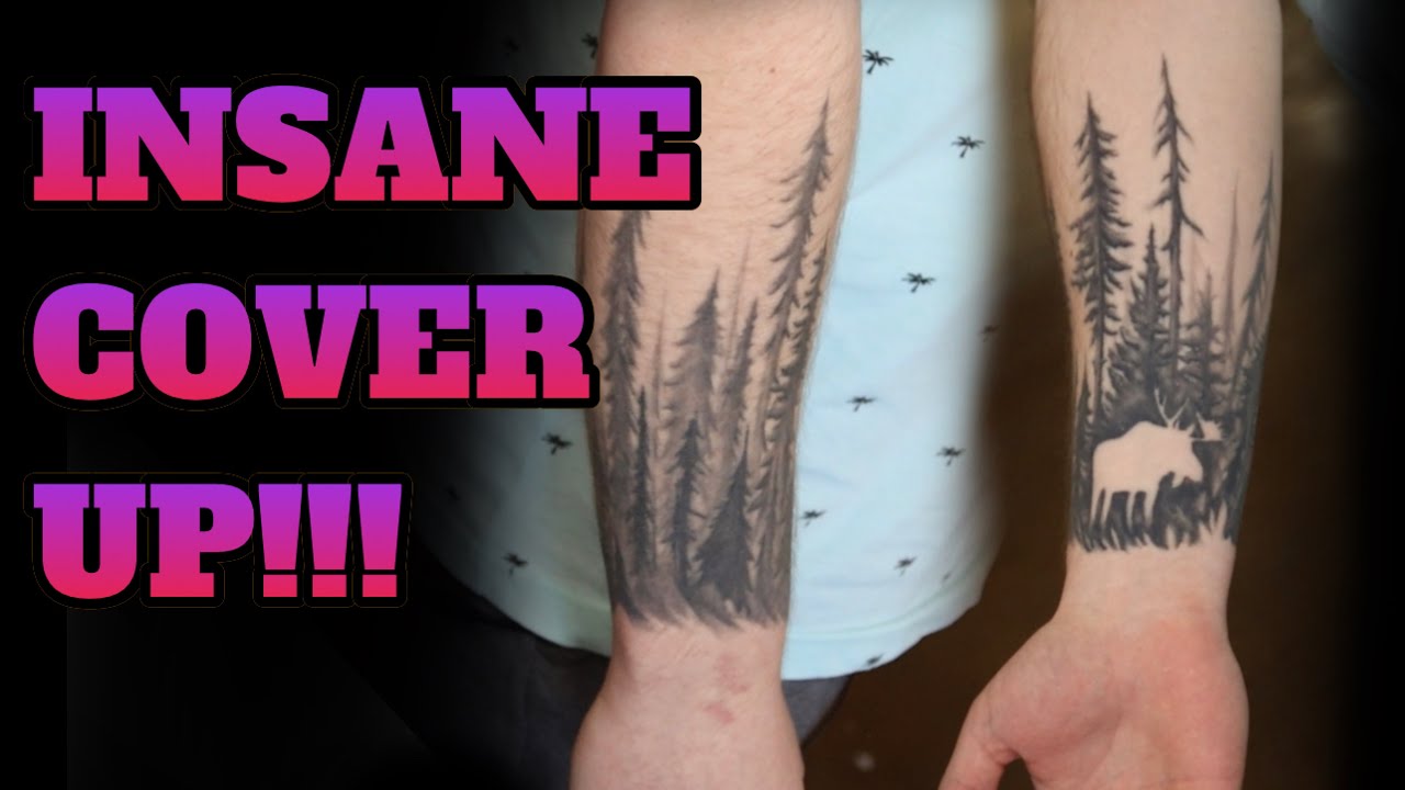 CHALLENGING COVER UP 😱 i tattooed a pro-gamer Kaleb Moose! By @mr.reyesink