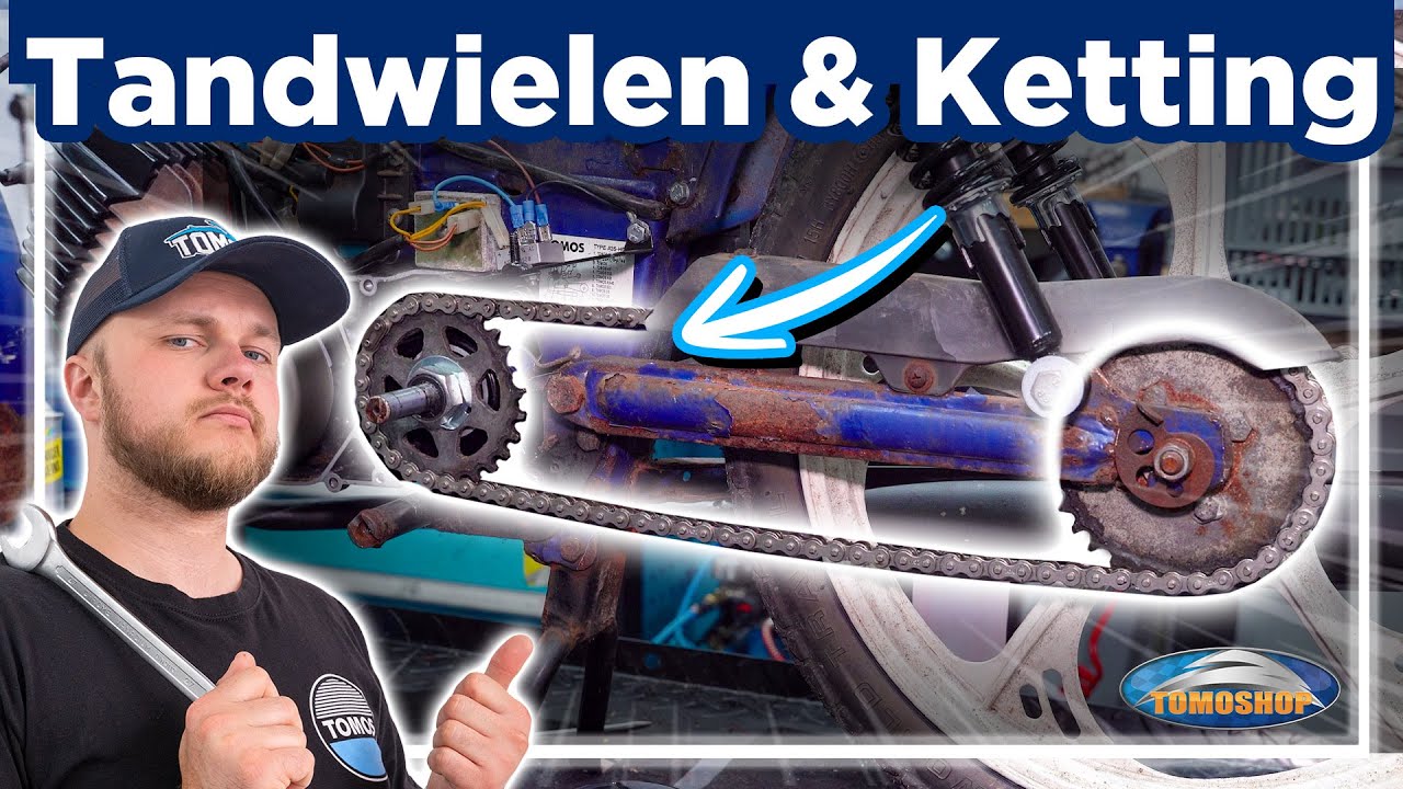 Tomos A35 Tandwielen & Ketting vervangen tutorial