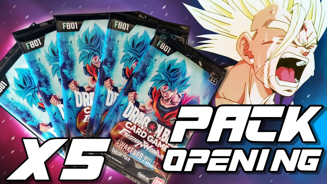 Los mejores 5 sobres 😎 Dragon Ball Super Card Game Fusion World Awakened Pulse | FS01