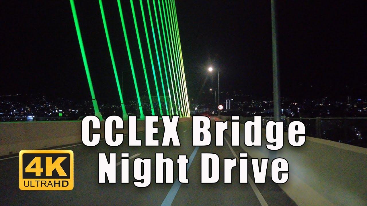 Cebu-Cordova Link Expressway (CCLEX) | Night Drive Tour 4K | Cebu, Philippines