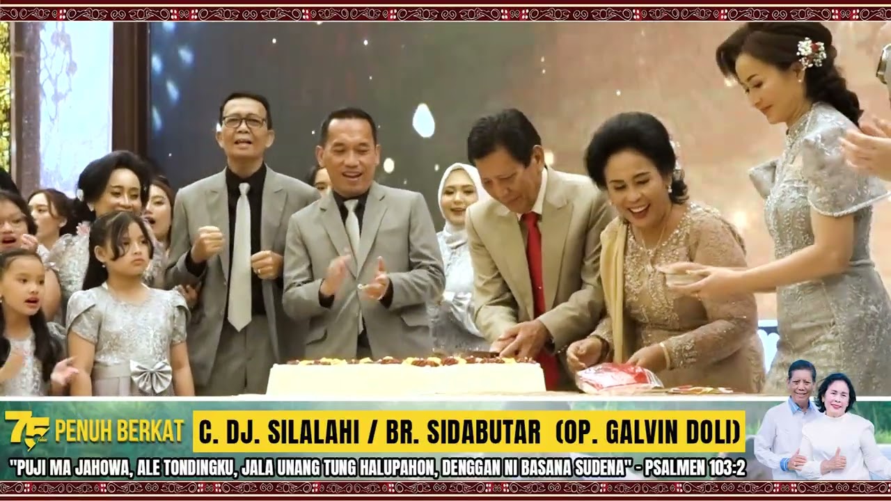 Ultah 75 Tahun Opung Doli-Acara Tiup Lilin