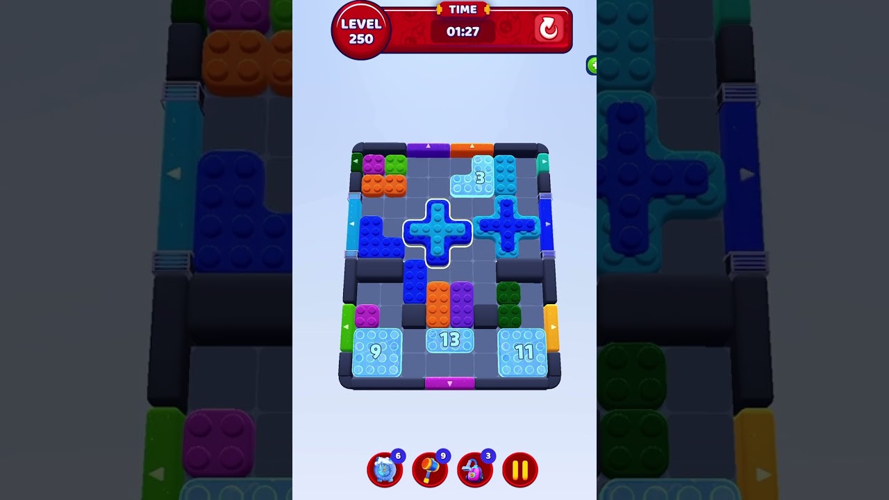 Color Block Jam Level 250 Solution Walkthrough#colorblockjam #gaming #games #colorblockjamgame #game