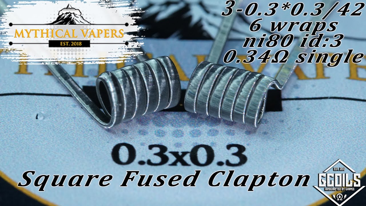 Ep:3 Coil Building Tutorial By Mythical Vapers:Square Fused Clapton Coils