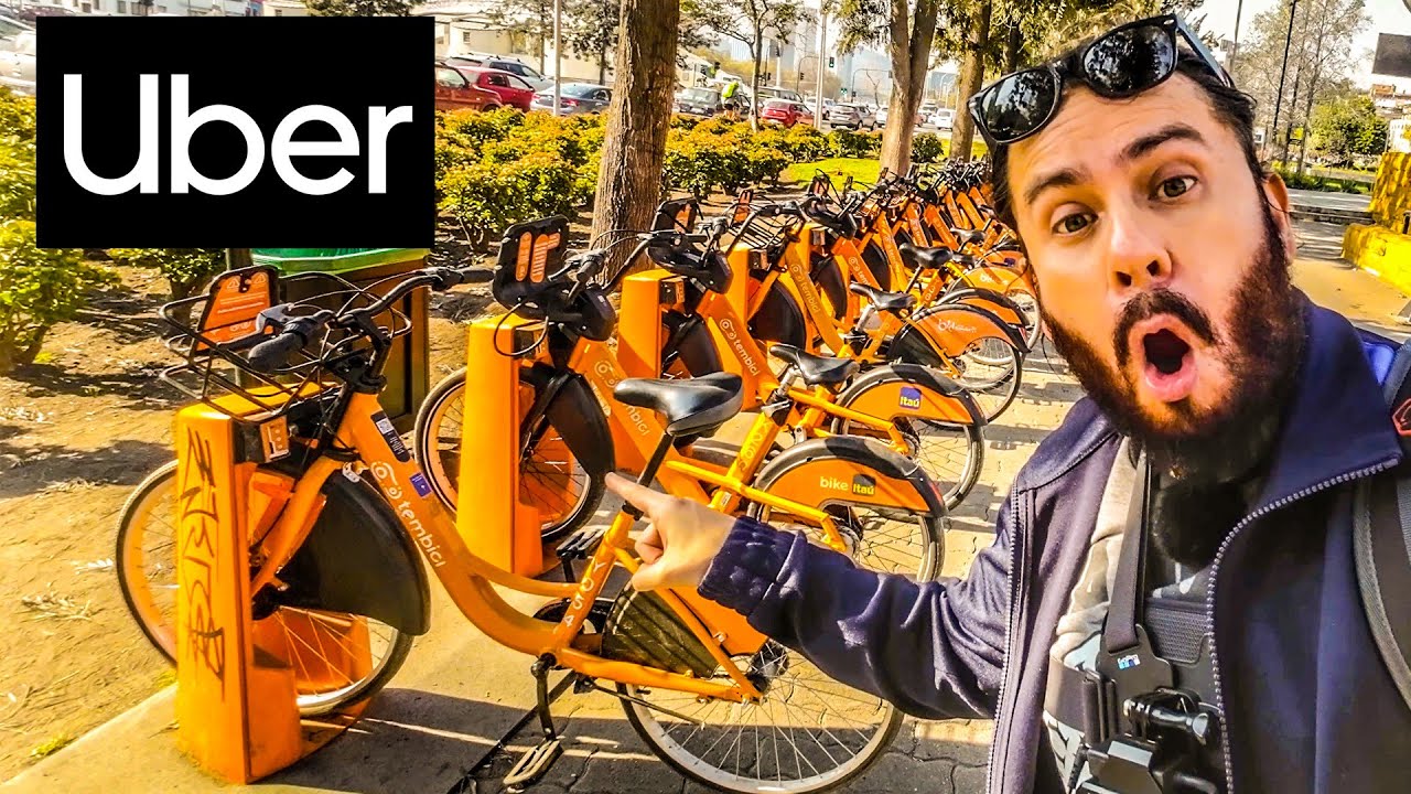 ARRENDANDO BICICLETA CON UBER DE FORMA FÁCIL EN SANTIAGO!!!!