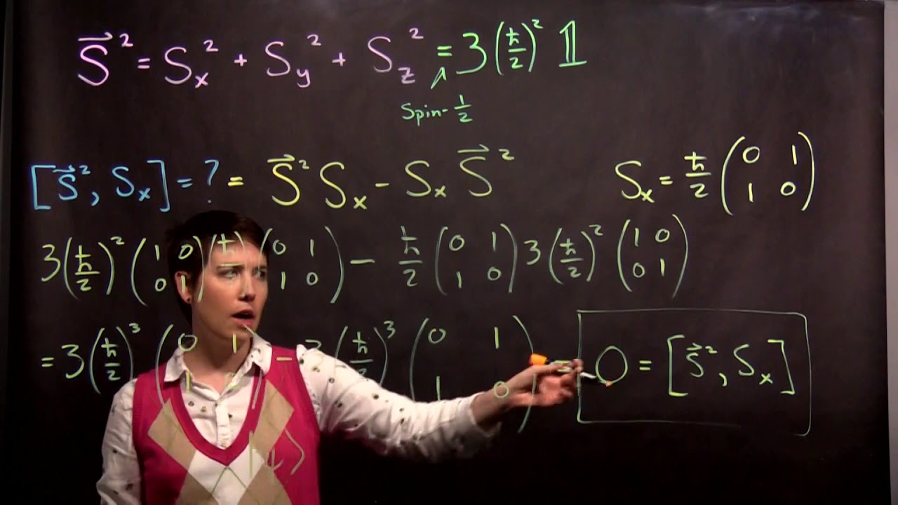 S^2 operator's commutation properties with the S_x operator