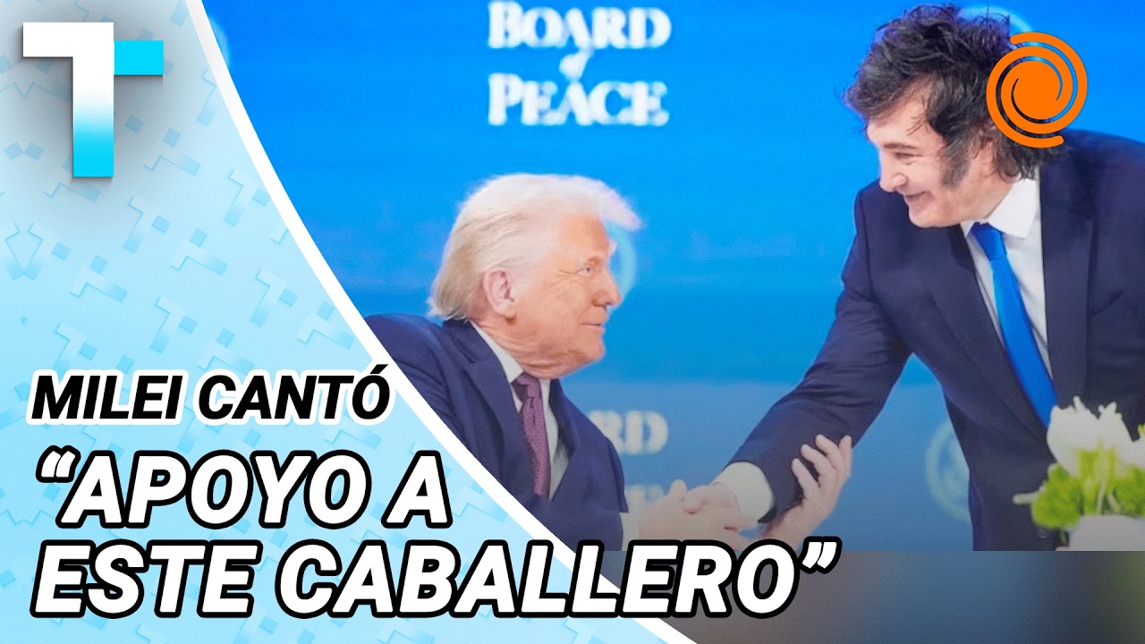 MILEI CANTÓ en el Consejo de la Paz y Trump frenó un discurso para mencionarlo