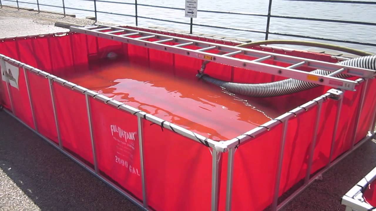 Fol-Da-Tank's Single Lane Tank in Use - Port Byron, Illinois