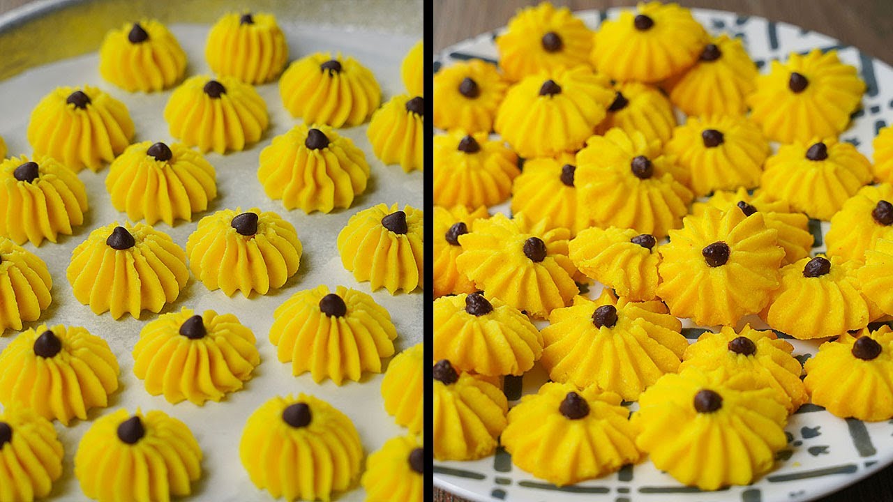Custard Cookies Bites | Mini Custard Cookies Recipe | No Egg No Oven Cookies Recipe | Yummy