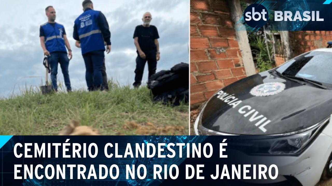 Cemitério clandestino é encontrado em Belford Roxo, na Baixada Fluminense | SBT Brasil (16/04/25)