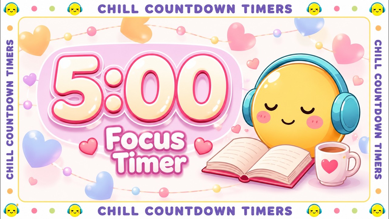 5 Minute Focus Timer Focus With Smilo |  Calm Break
