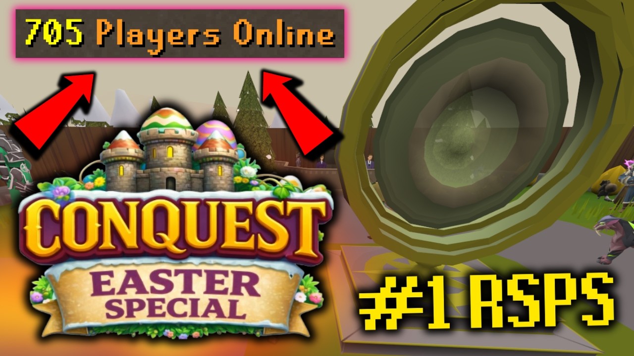 THIS RSPS HAS INSANE PERKS AND RELICS! BIGGEST CUSTOM RSPS OF 2026 CONQUEST WITH 800+ PLAYERS ONLINE