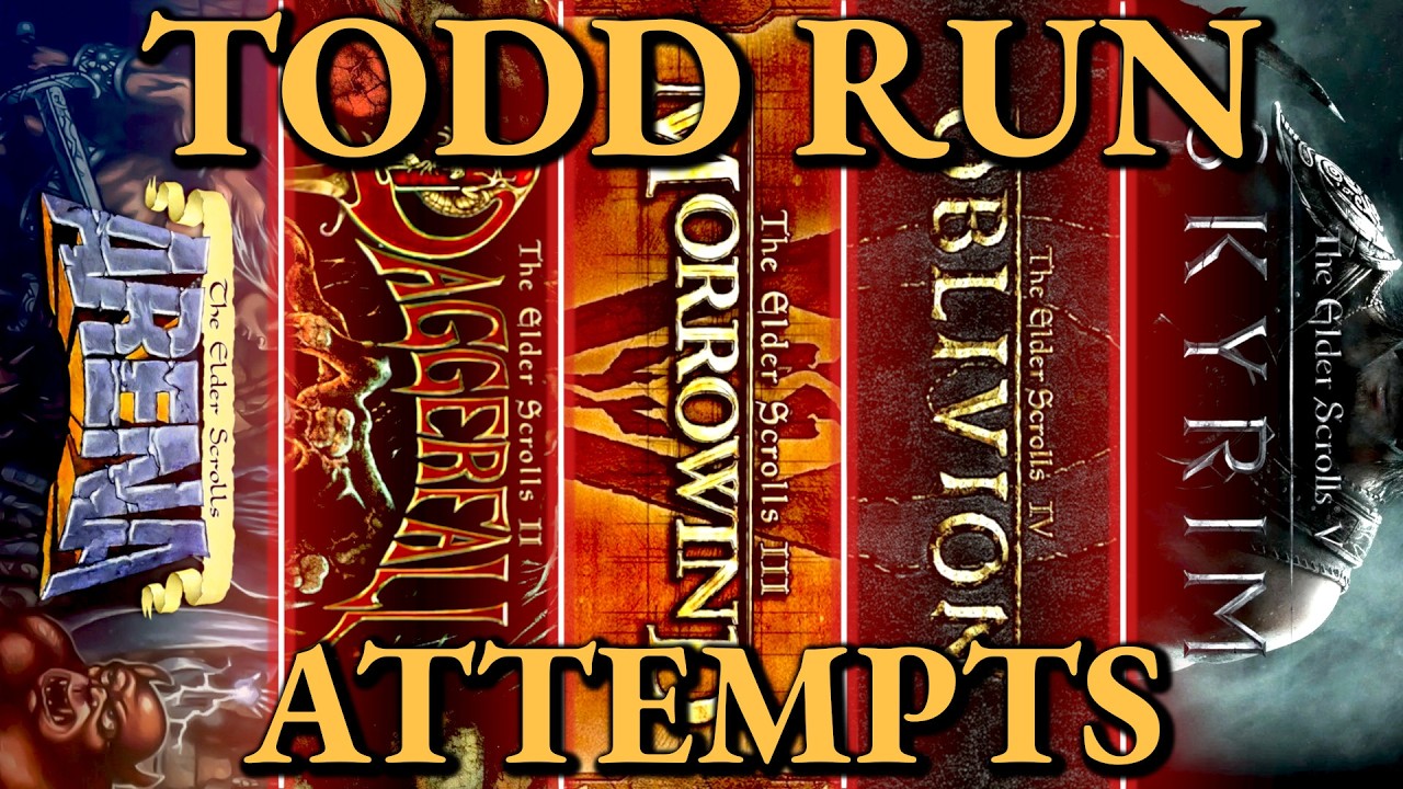 TODD RUN ATTEMPTS - Elder Scrolls 1-5 No Damage Run
