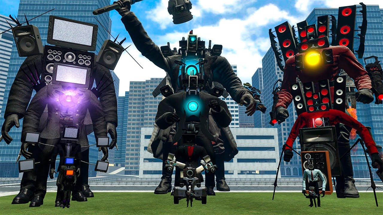 EVOLUTION OF ALL TITANS: TV MAN/CAMERAMAN AND SPEAKERMAN VS ALL SKIBIDI TOILET ARMY In Garry's Mod!