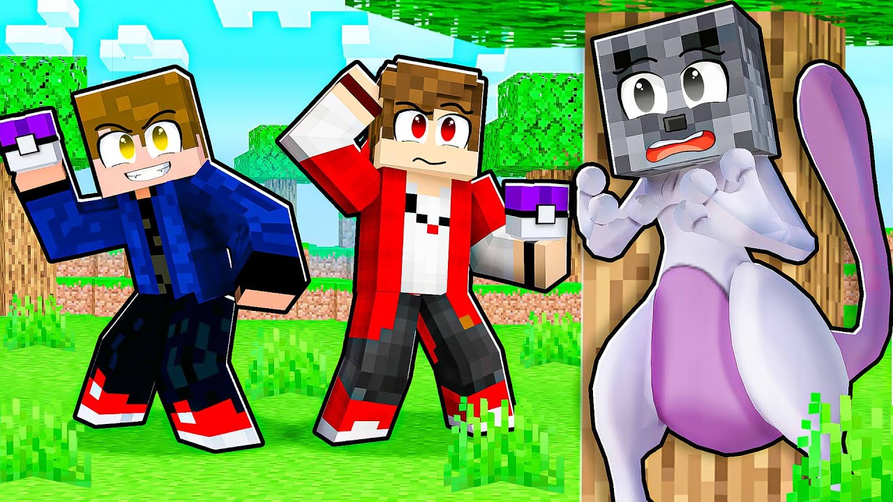 Novo Esconde-Esconde Pixelmon com DISFARCE de Pokemon Inicial vs Lendário no Minecraft
