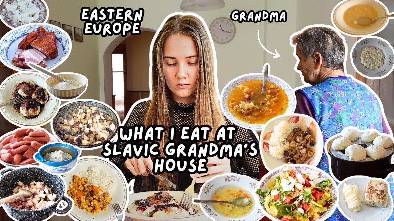 Eating at my SLAVIC GRANDMA's house in EASTERN EUROPE