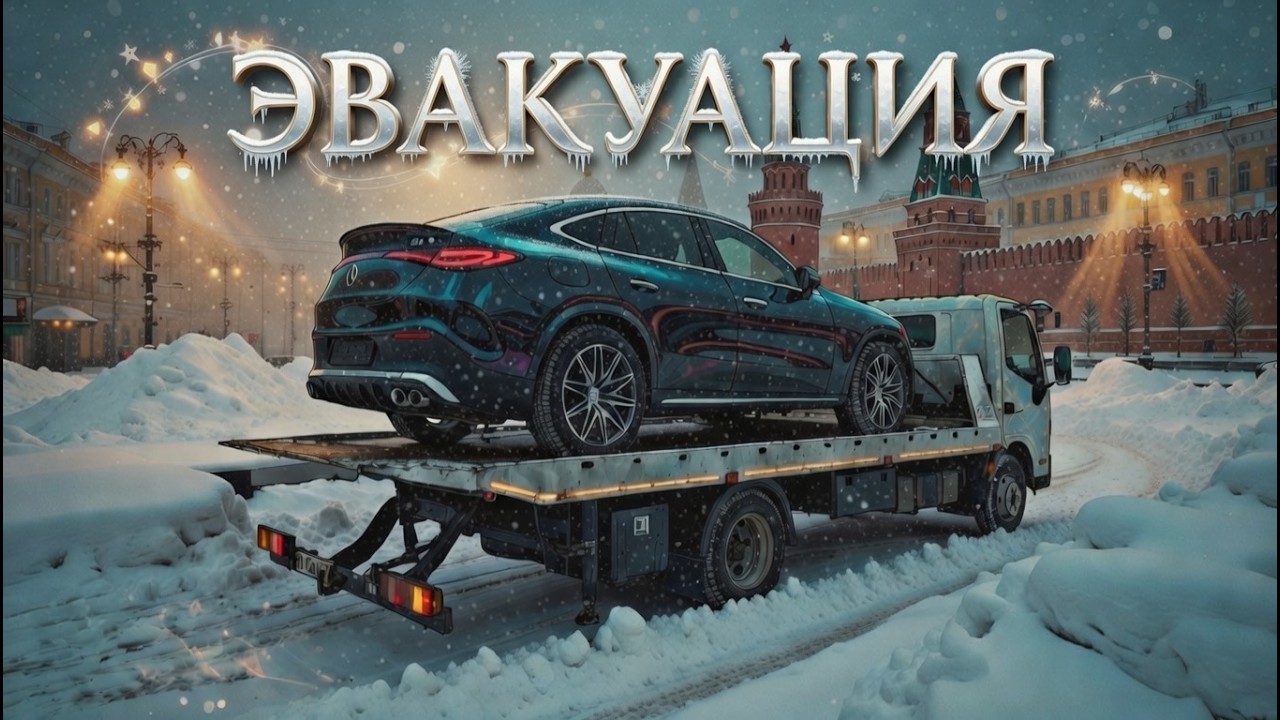 бомбим на ЭВАКУАТОРЕ в Снегопад в МОСКВЕ / Московский снегопад удивляет / Работа на Эвакуаторе.