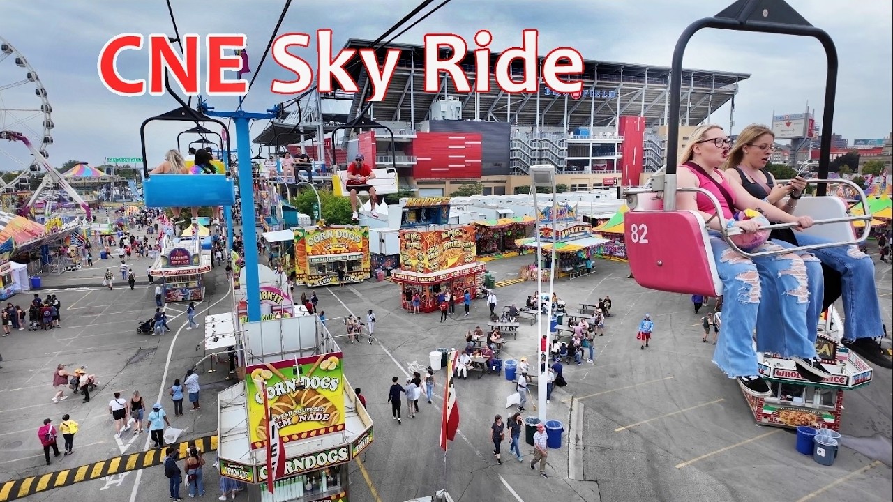 Toronto CNE - Sky Ride Chairlift at Canadian National Exhibition in Toronto