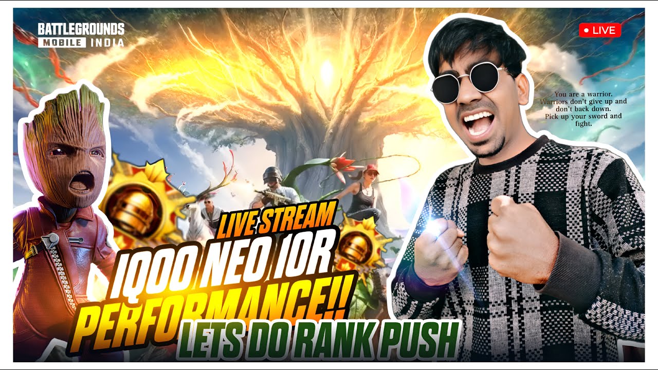 IQOO NEO 10R PERFORMENCE TEST LETS DO RANK PUSH WITH 10KILLS🤗FACECAM#shortsfeed#ishortslive#bgmilive
