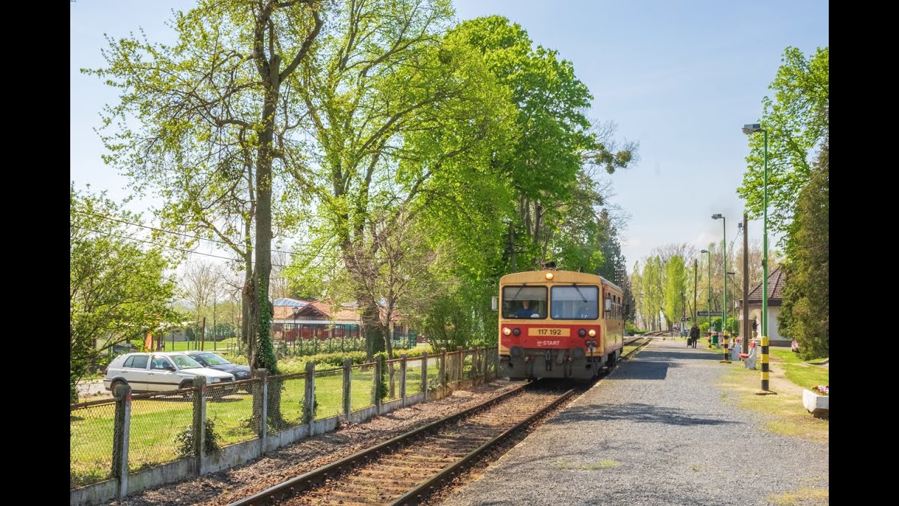 🇭🇺 Дизель поезда 117 192 и 426 020 на о.п. Балатондьёрёк  / DMU's 117 192 and 426 020.