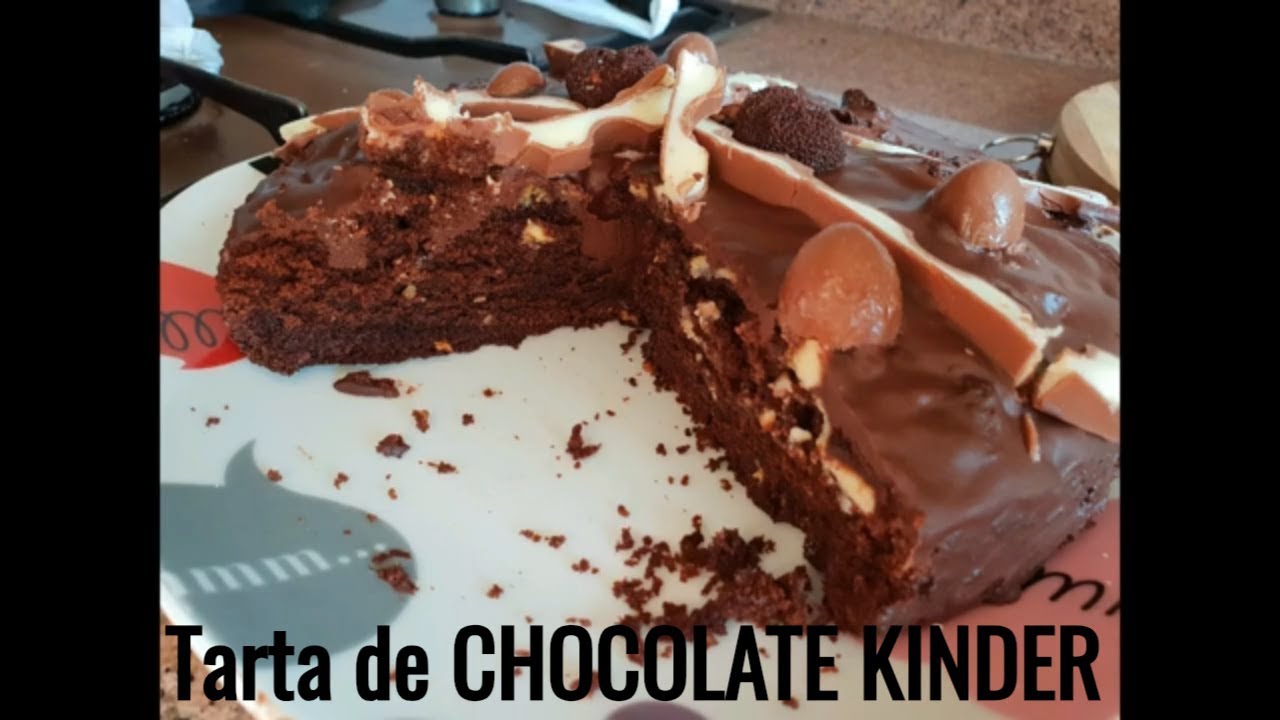 Tarta de chocolate KINDER | Buenísima y deliciosa tarta de CHOCOLATE