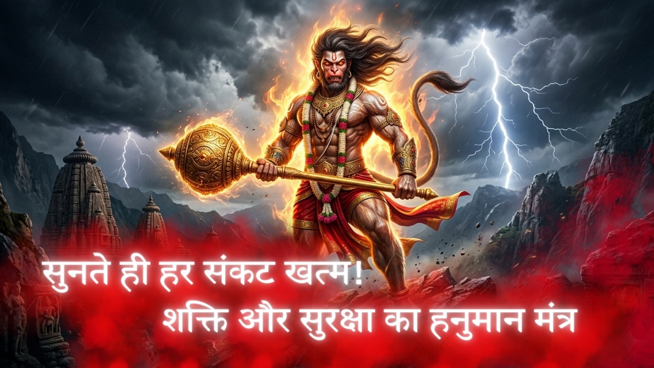 सिर्फ 11 बार सुनो! हनुमान जी का चमत्कारी मंत्र – हर संकट दूर 🚩