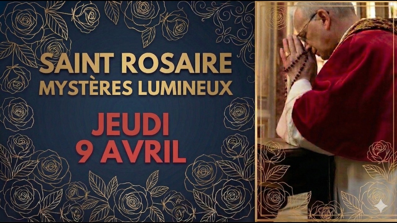 LA PAIX DU RESSUSCIT&Eacute; 🕊️✨ : Rosaire du 9 Avril (Myst&egrave;res Lumineux)