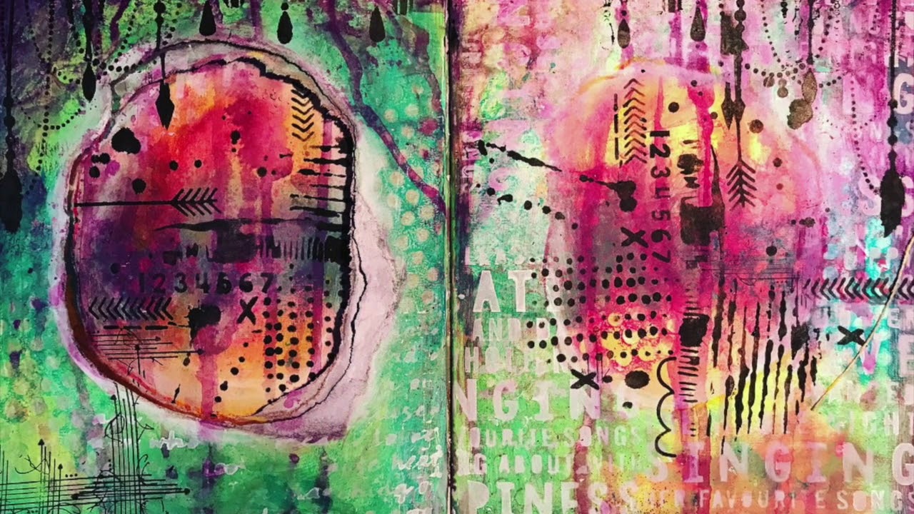 Inspired By: Dina Wakley - Creating windows