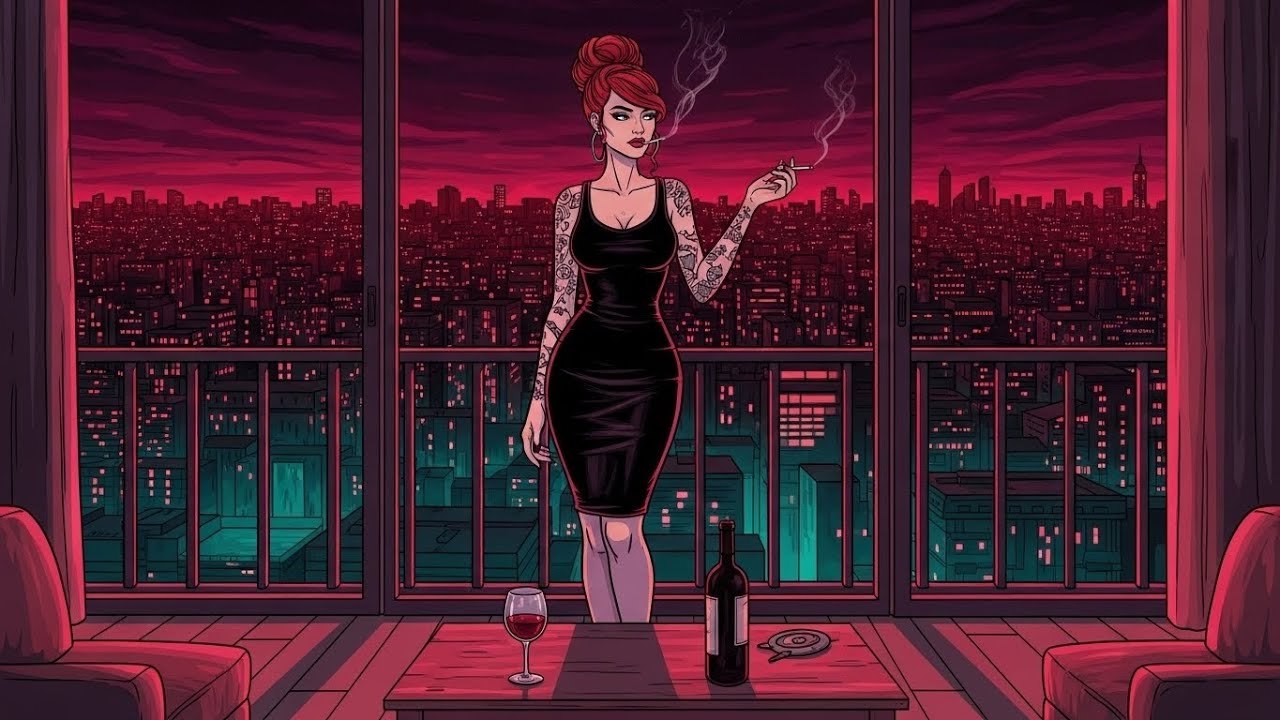 Midnight Slow Burn Blues | Kush Vibes to Relax, Burn Slow & Stay High