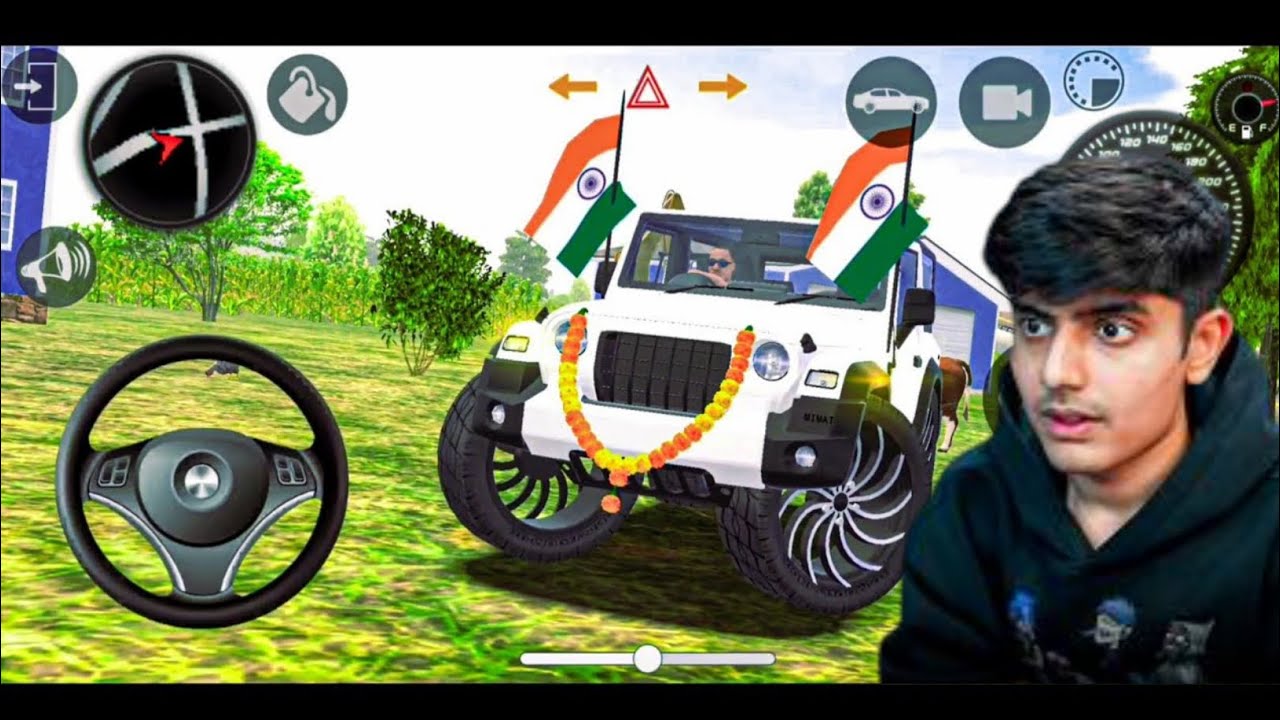 Modified Mahindra Thar😈Games:Indian White Thar (Gadi Wala Games) Car Game Android Game - #2025