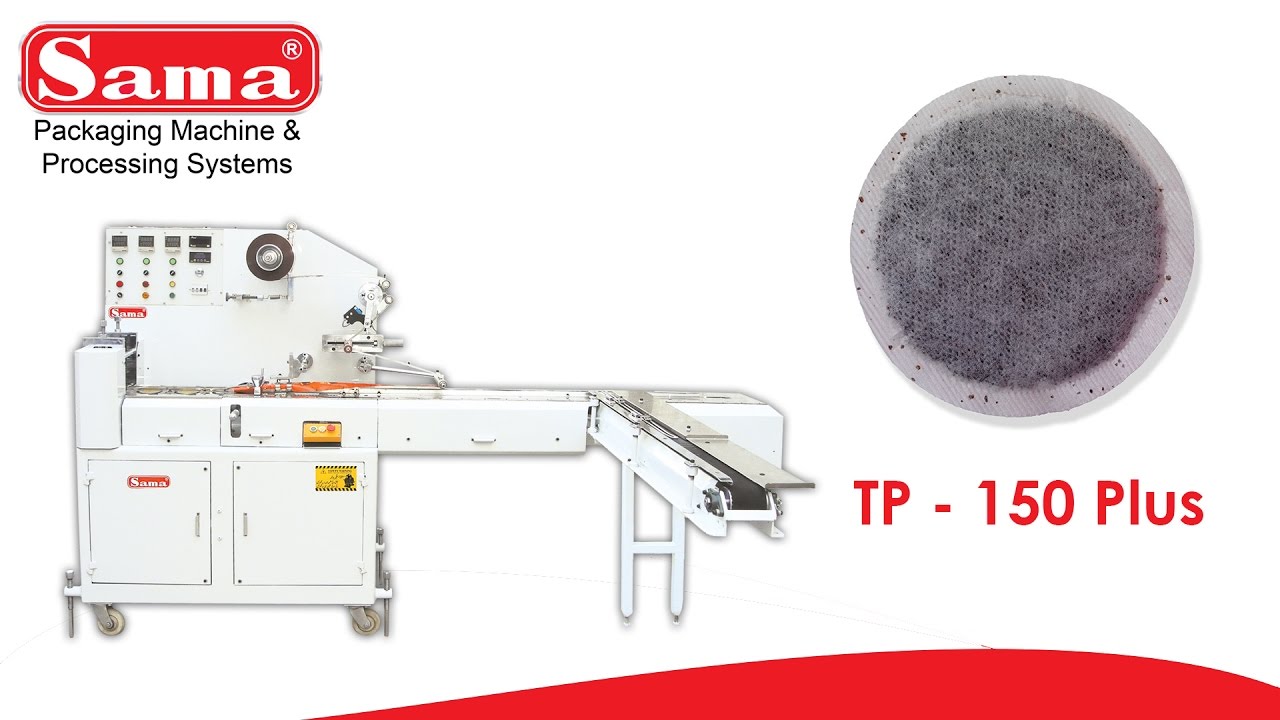 Round Tea Bag/Bags Outer Wrapping Machine (TP - 150 Plus) | Sama Engineering