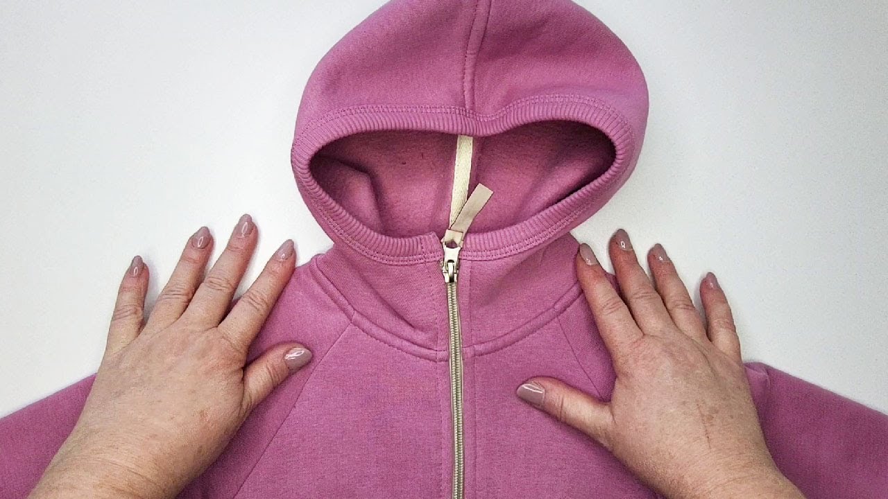 ✅Das 2-cm-Geheimnis am Ausschnitt/wie man die Kapuze von einem Sweatshirt entfernt