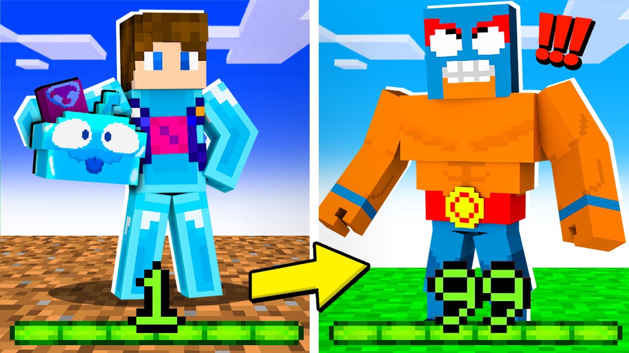 MINECRAFT, ale EXP to ZADYMIARZ z BRAWL STARS! ⭐