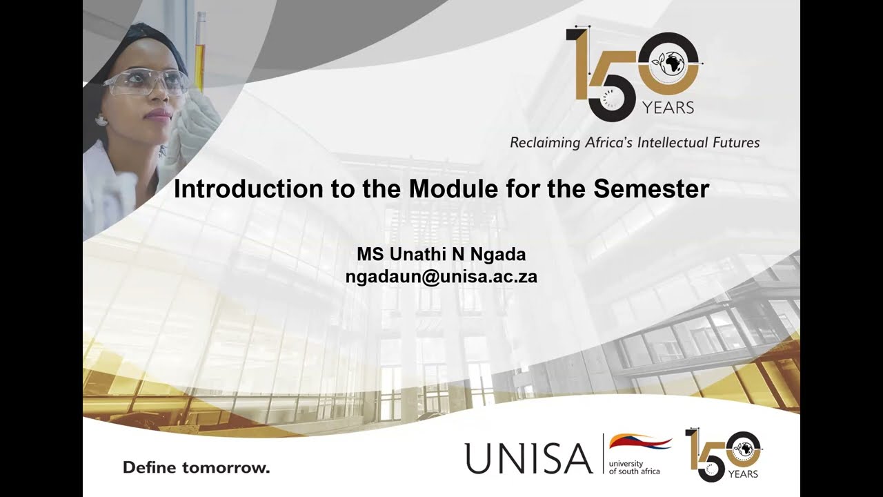 Introduction to the Module for the Semester
