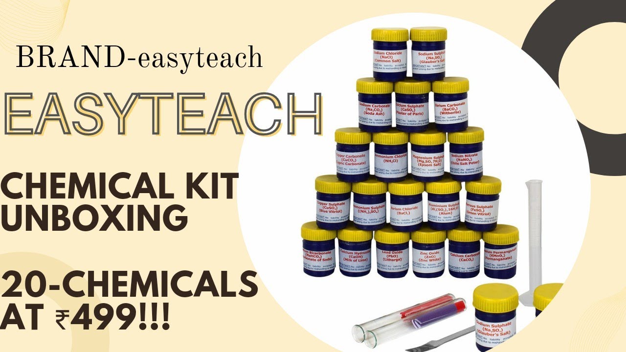 brand: EASYTEACH easyteach chemicals kit (transparent)- Multi color easyteach chemical kit Unboxing