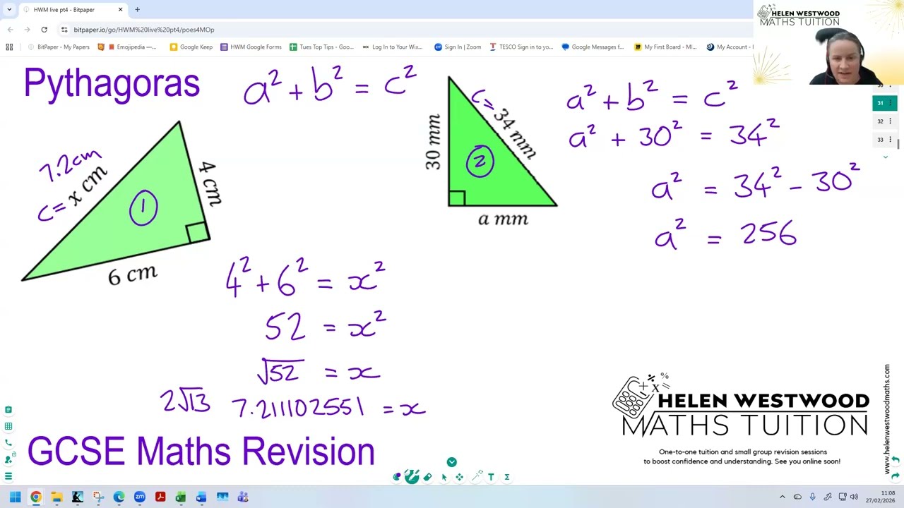 GCSE Maths revision - Pythagoras