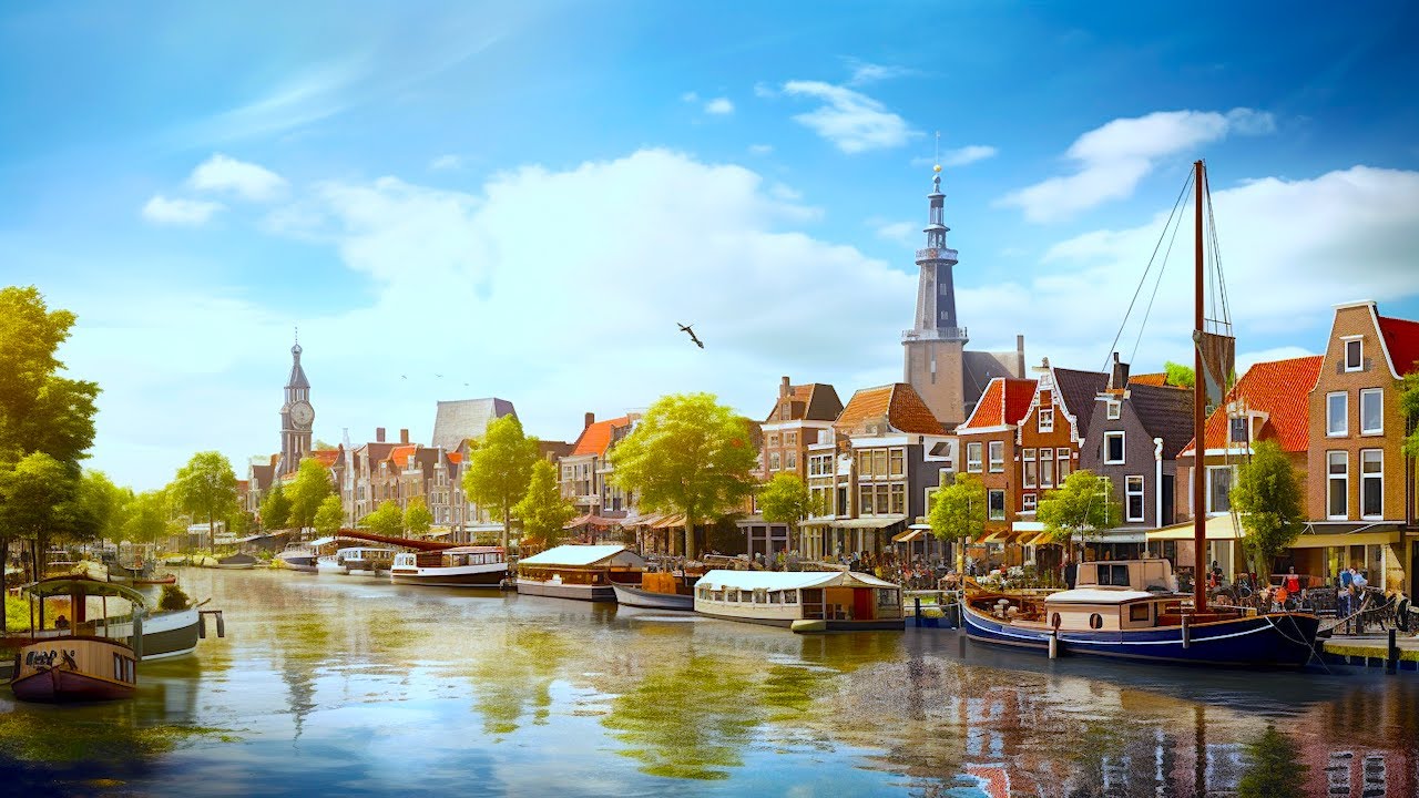 Хорн, волшебный голландский город с богатой историей 🇳🇱 Нидерланды 4K