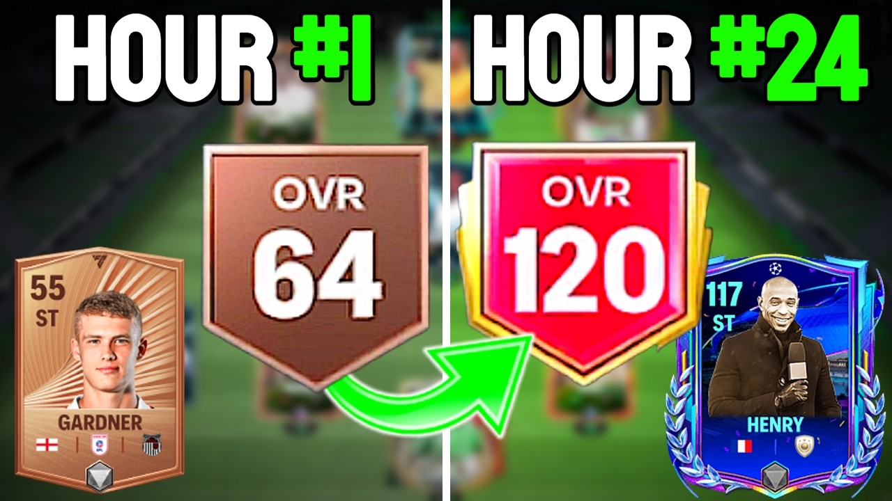 Сможете ли вы набрать 120 OVR за 24 часа на новом аккаунте в FC Mobile? (Потрачено 0$)