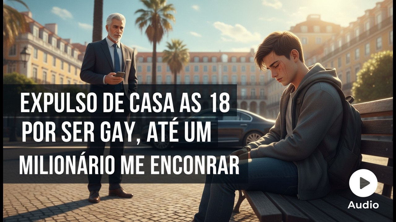 Expulso de Casa aos 18 por Ser Gay, Até que um Milionário me Encontrou Dormindo num Banco