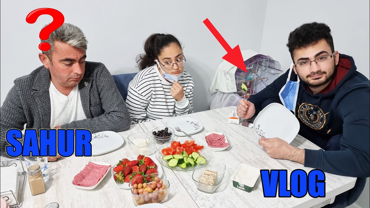 SAHUR VLOG / ANNEM ŞOK GEÇİRDİ YEMEK YEMEYİ UNUTTU