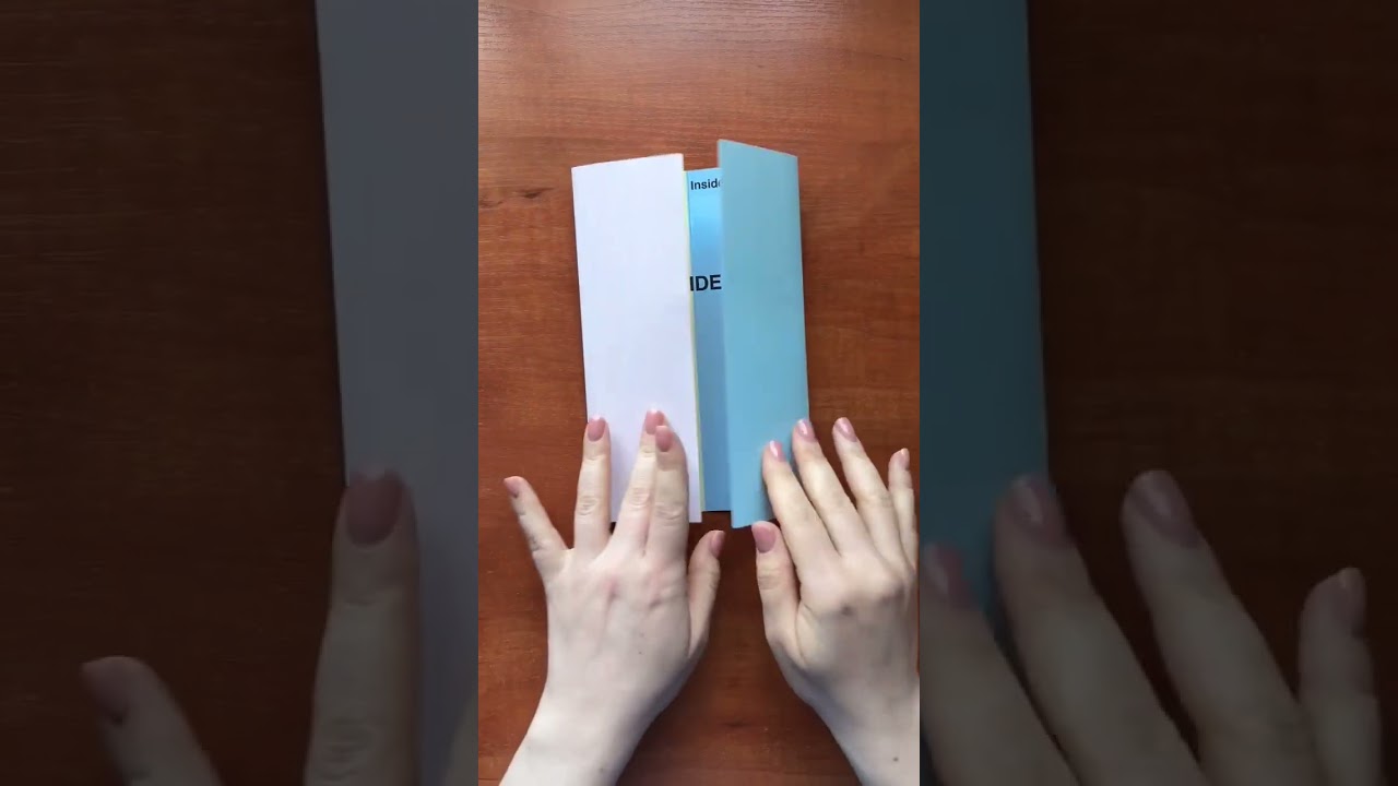 Double Gate Fold Brochure - Folding Example. #shots