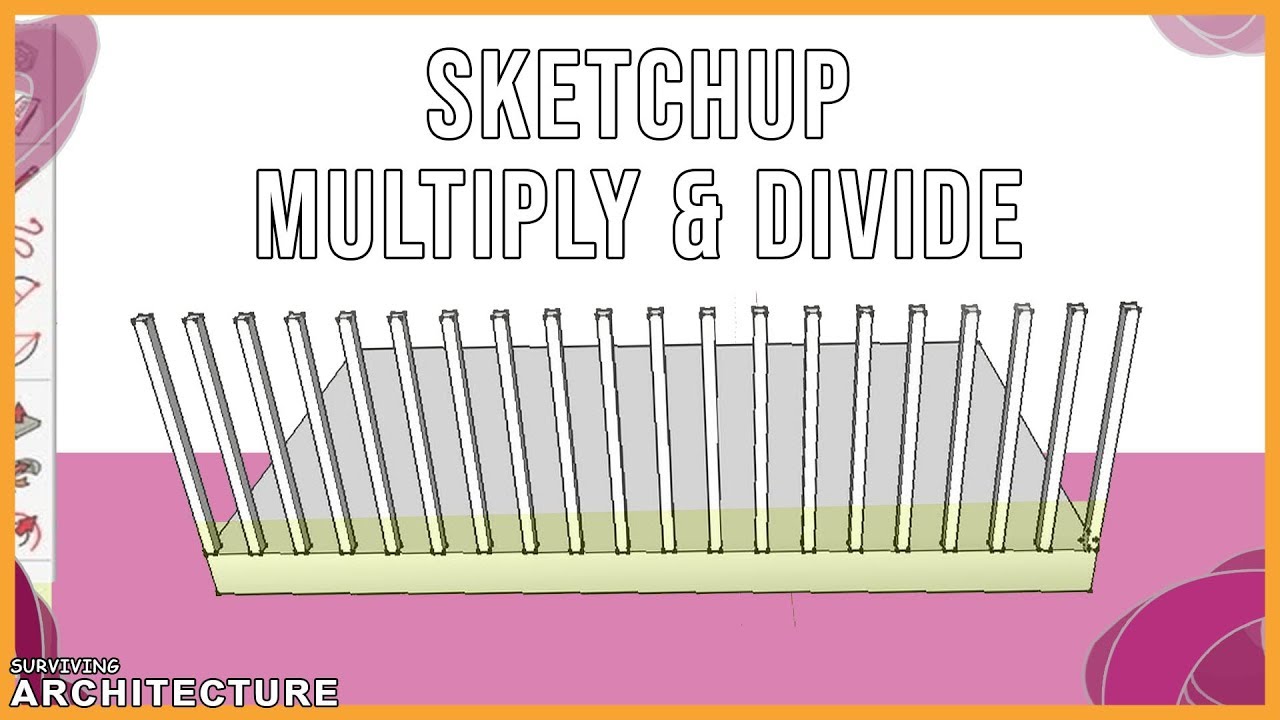 Учебное пособие по Sketchup: Расстояние между объектами | Архитектурное проектирование